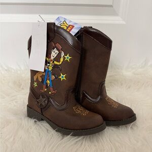 Disney Toy Story Boy's Brown Cowboy Boots Toddler Boys
